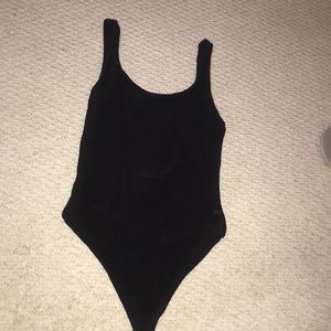 Black body suit, one piece swim suit